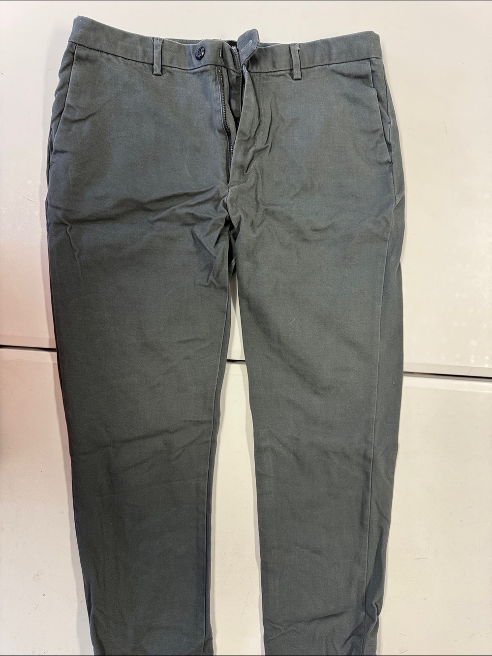 Banana Republic Men's Dark Charcoal Chino Pants 34x34